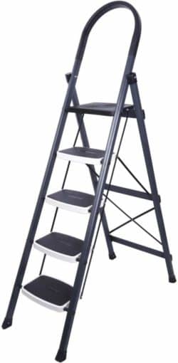 Amazon Deal – Primax High Grade Heavy Steel Folding 5 Step Ladder (Grey and White) @ 1666RS post thumbnail image