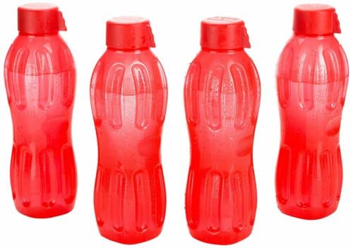 Amazon Deal – Signoraware Aqua Fresh Plastic Water Bottle, 500ml, Set of 4, Deep Red @ 162RS post thumbnail image