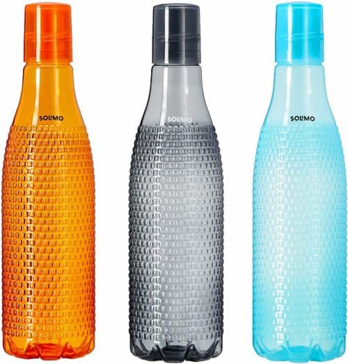 Amazon Deal – Amazon Brand – Solimo Plastic Fridge Bottle Set (3 pieces, 1L, Checkered pattern, Multicolour) @ 189RS post thumbnail image