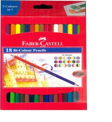 Flipkart Deal – Faber-Castell 18 Bi-Colour Pencils Pencil @ 115RS post thumbnail image