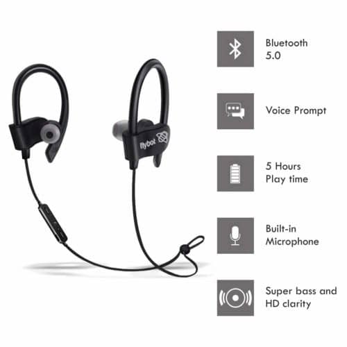 Amazon Deal – Flybot Wave in-Ear Sport Wireless Bluetooth Earphone with Mic and IPX4 Sweatproof – (Black) @ 633RS post thumbnail image