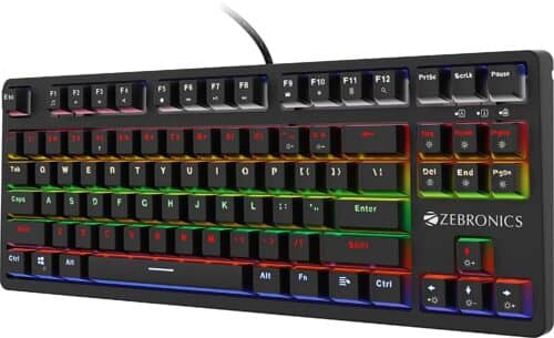 Amazon Deal – Zebronics Zeb-MAX V2 Premium Mechanical TKL (Tenkeyless) Keyboard with 87 Tactile Switch Keys, 18 RGB LED Modes, Braided & Gold Plated USB Cable, Integrated Multimedia Keys, Key Removal Tool @ 1649RS post thumbnail image