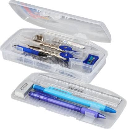 Flipkart Deal – Camlin 2 in 1 Geometry and Pencil Box Set (Blue) Geometry Box  (White) @  153RS post thumbnail image