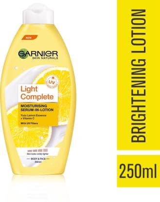 Flipkart Deal – Garnier Skin Naturals Light Lotion  (250 ml) @ 184RS post thumbnail image