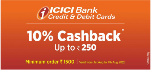 Jiomart Deal – Get 10% Cashback Upto 250RS On Minimum Purchase Of 1500RS Payment Through ICICI Debit & Credit Cards post thumbnail image