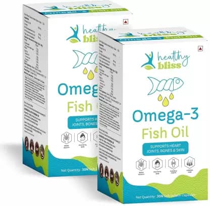 Flipkart Deal – Healthy Bliss Omega-3 1000mg Fish oil Capsules – EPA + DHA Enriched | 30 Capsules in Each  (2 x 30 Capsules) @ 190RS post thumbnail image