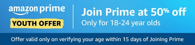 Amazon Prime Deal – Get 50% Cashback On Buying Prime Membership For Youth (18 To 24 Years Age) post thumbnail image